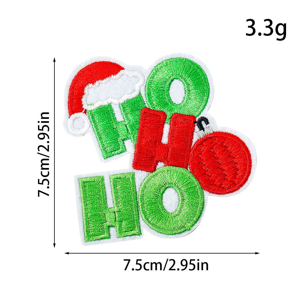 Wholesale Cartoon Christmas patch embroidery